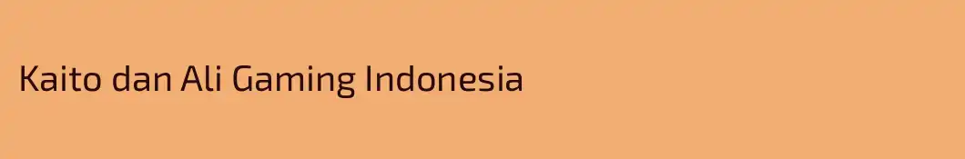 Kaito dan Ali Gaming Indonesia